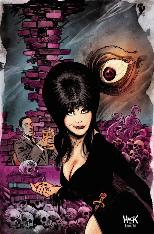 Elvira Meets Hp Lovecraft #5 Cover F 10 Copy Variant Edition Hack Virgin Dynamite Entertainment