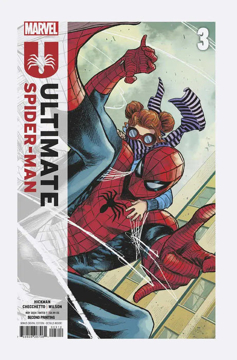 Ultimate Spider-Man #3 Marco Checchetto 2nd Print Variant Marvel Comics