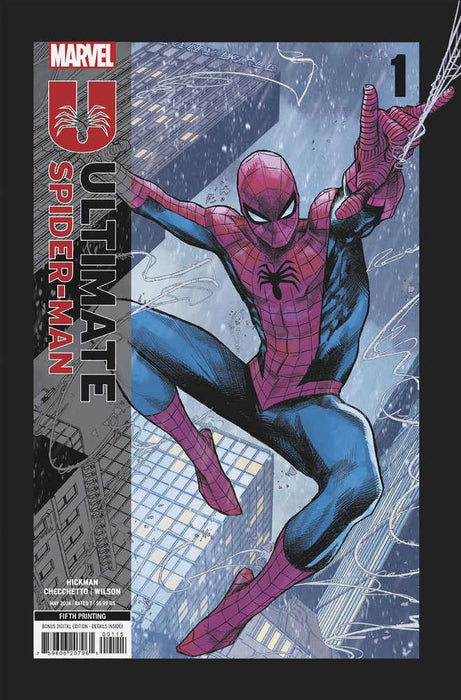 Ultimate Spider-Man #1 Marco Checchetto 5TH Printing Variant Marvel Comics
