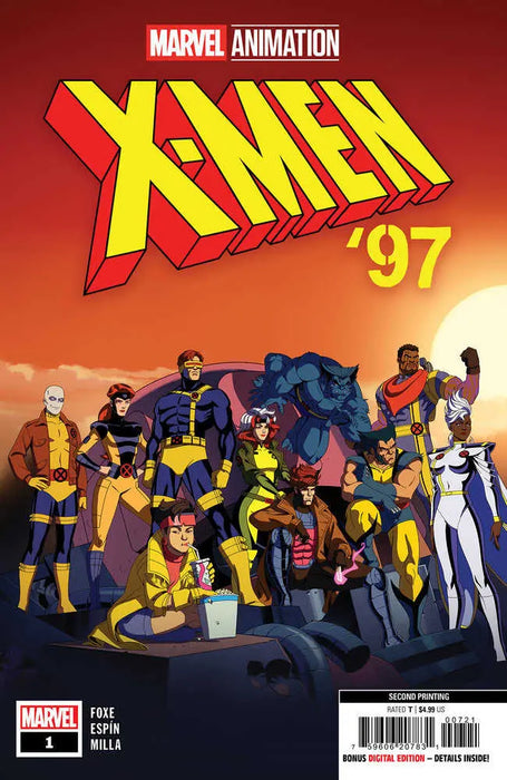 X-Men '97 #1 Marvel Animation 2nd Print Variant Marvel Comics
