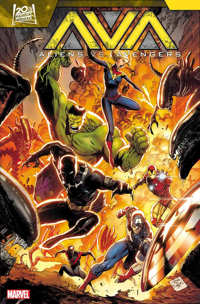 Aliens vs. Avengers #1 Tony Daniel Variant Marvel Comics
