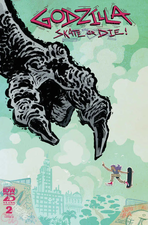 Godzilla: Skate Or Die #2 Variant B (Ba) IDW Publishing