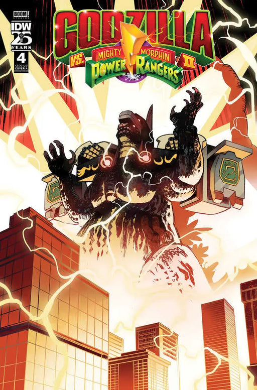 Godzilla vs. The Mighty Morphin Power Rangers II #4 Cover A (Rivas) IDW Publishing