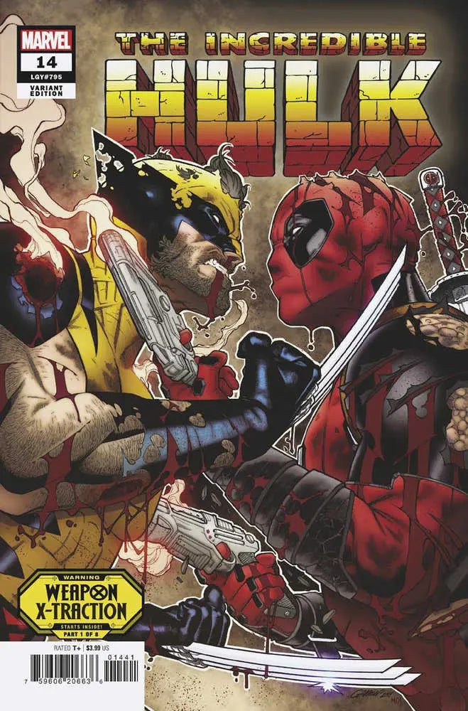 Incredible Hulk #14 Javier Garron Weapon X-Traction Teaser Variant [Dpwx] Marvel Comics