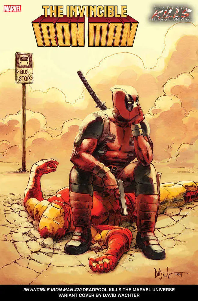 Invincible Iron Man #20 David Wachter Deadpool Kills The Marvel Universe Variant Marvel Comics