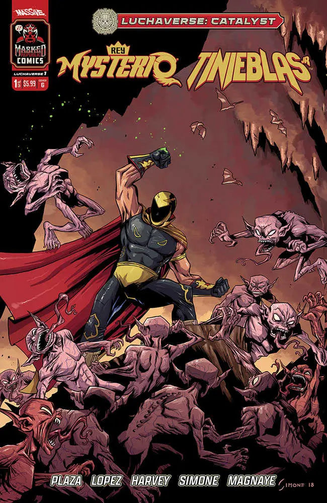 Luchaverse #1 Catalyst Cover G 10 Copy Variant Edition Simone (Mature) Massive Publishing