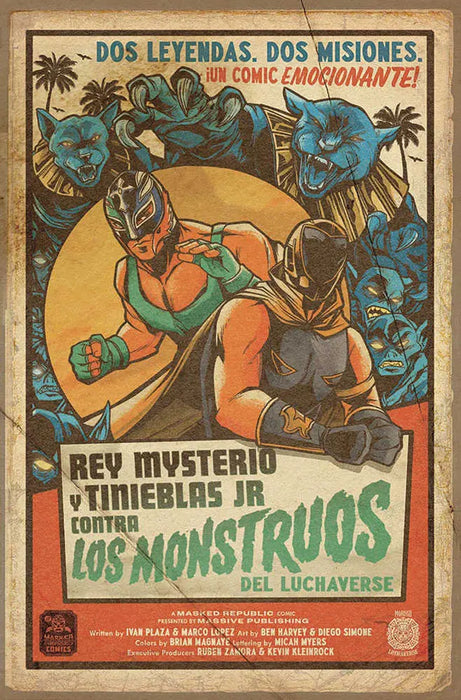 Luchaverse #1 Catalyst Cover H 25 Copy Variant Edition Poster Homage (Mature) Massive Publishing