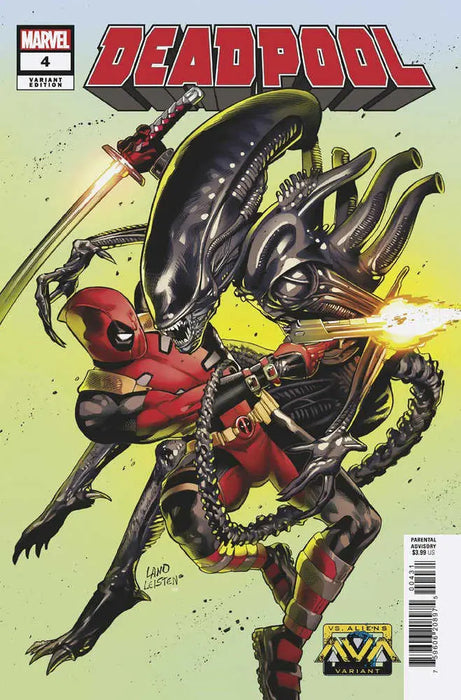 Deadpool #4 Greg Land Marvel vs. Alien Variant Marvel Comics