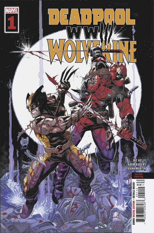 Deadpool & Wolverine: Wwiii #1 Adam Kubert 2nd Print Variant Marvel Comics