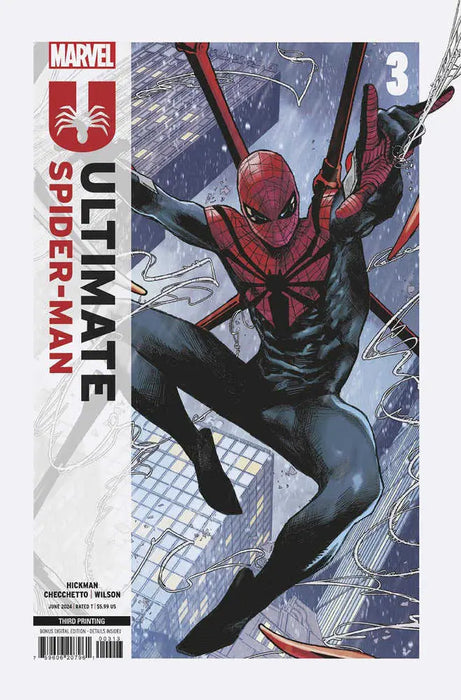 Ultimate Spider-Man #3 Marco Checchetto 3RD Printing Variant Marvel Comics