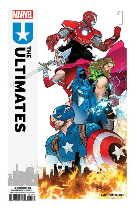 Ultimates #1 R.B. Silva 2nd Print Variant Marvel Comics