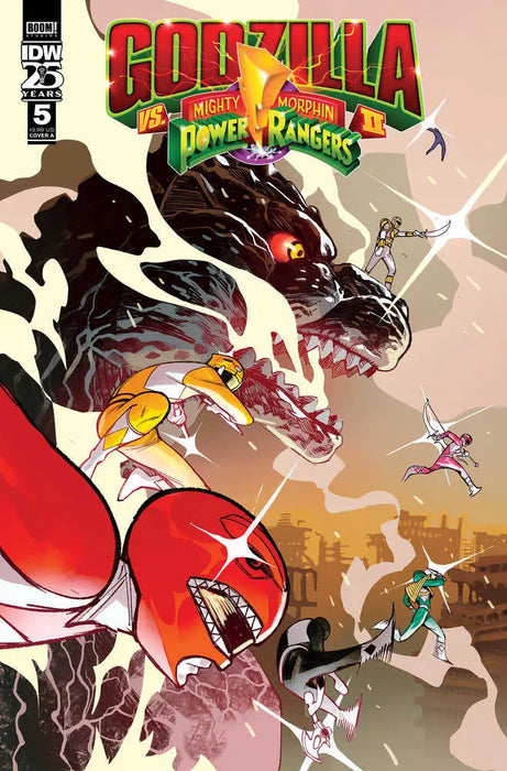 Godzilla vs. The Mighty Morphin Power Rangers II #5 Cover A (Rivas) IDW Publishing