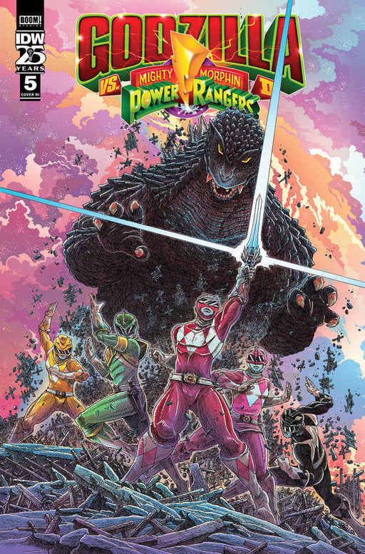 Godzilla vs. The Mighty Morphin Power Rangers II #5 Variant Ri (10) (Stokoe) IDW Publishing