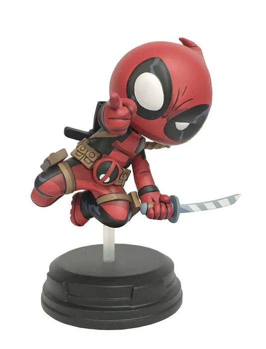 Marvel Animated Deadpool Jumping Statue Diamond Select Toys