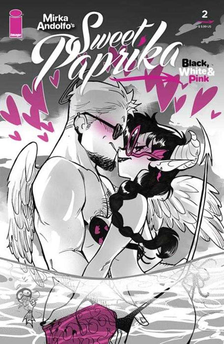 Mirka Andolfos Sweet Paprika Black White & Pink #2 Cover A Mirka Andolfo Image Comics