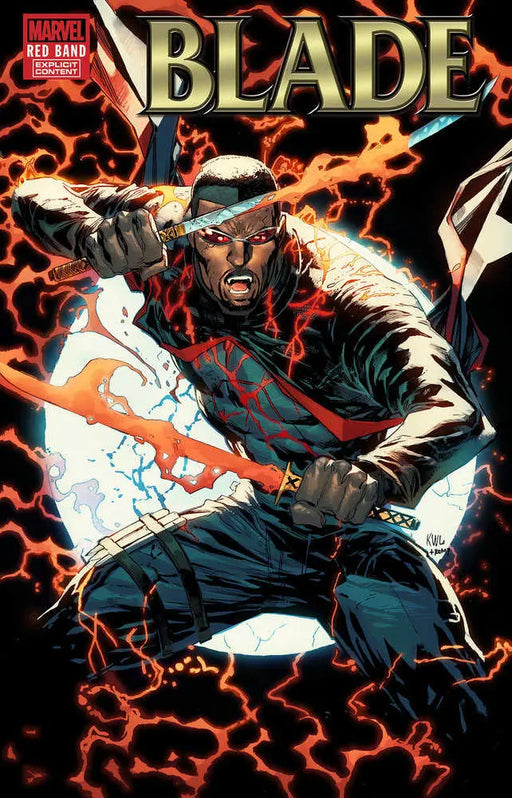 Blade: Red Band #1 Ken Lashley Red Foil Variant [Polybagged] Marvel Comics