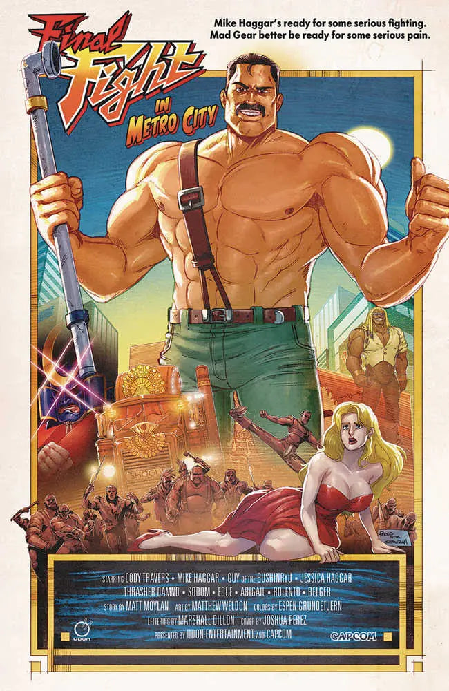 Final Fight #3 (Of 4) Cover C 5 Copy Variant Edition Josh Perez Udon Entertainment