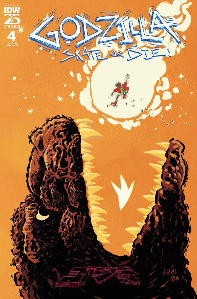 Godzilla: Skate Or Die #4 Variant B (Ba) IDW Publishing