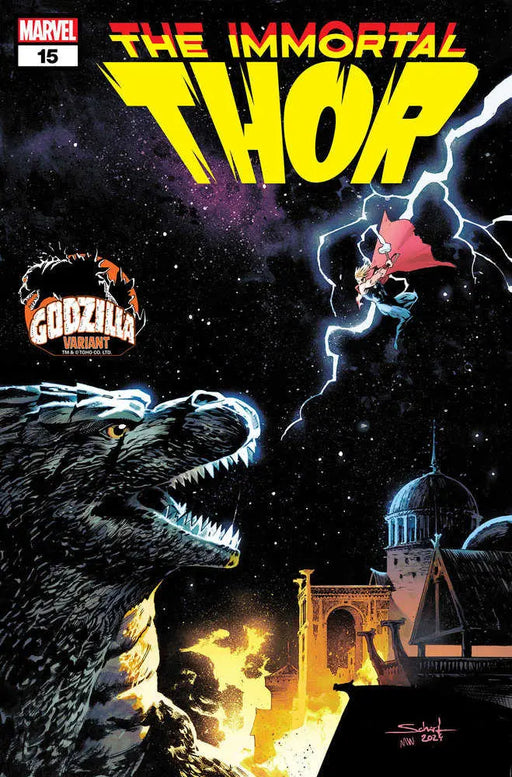 Immortal Thor #15 Jonas Scharf Godzilla Variant Marvel Comics