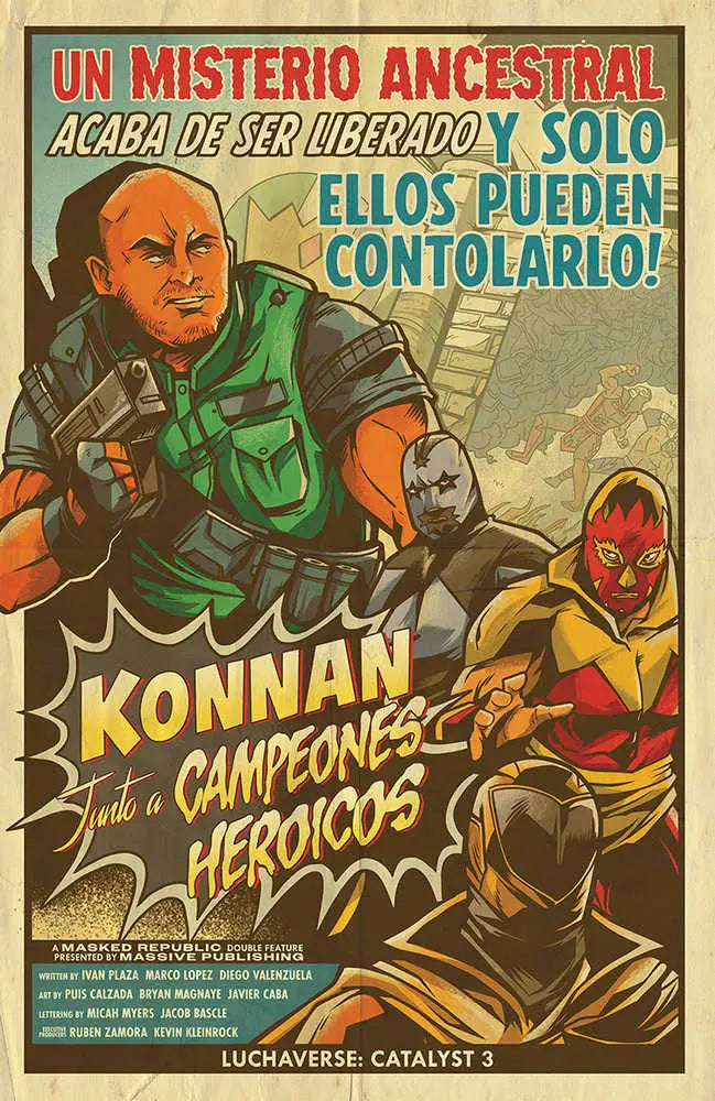 Luchaverse #3 Catalyst Cover E Lucha Movie Poster Homage (Mature) Massive Publishing
