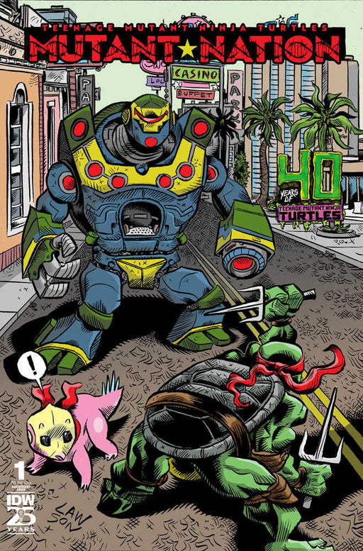 Teenage Mutant Ninja Turtles: Mutant Nation #1 Variant 40th Anniversary (Lawson) IDW Publishing