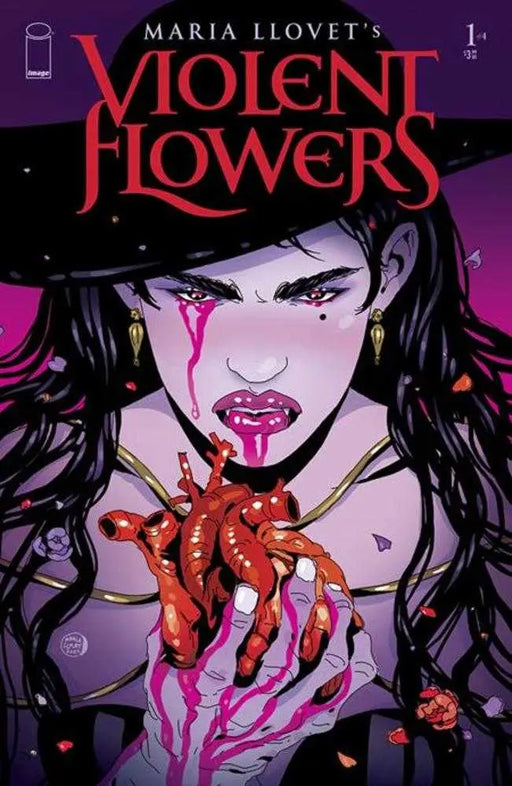 Violent Flowers #1 (Of 4) Cover C Maria Llovet Heart Variant (Mature) Image Comics