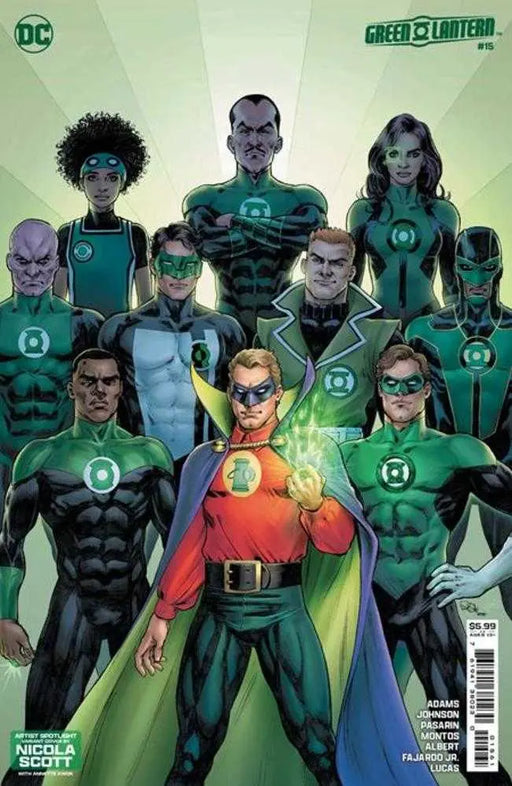 Green Lantern #15 Cover D Nicola Scott Artist Spotlight Card Stock Variant (Absolute Power) DC Comics