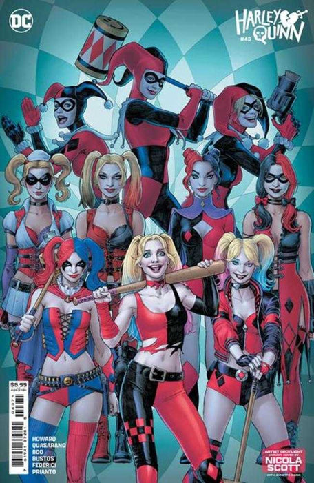 Harley Quinn #43 Cover D Nicola Scott Artist Spotlight Card Stock Variant DC Comics