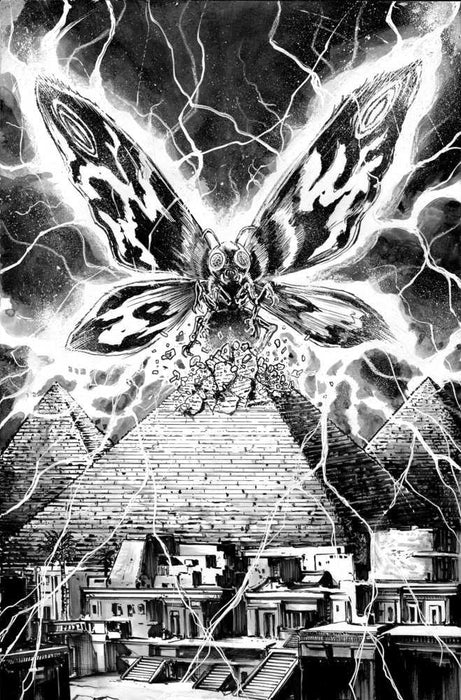 Godzilla: Here There Be Dragons II--Sons Of Giants #3 Variant Ri (10) (Smith Black & White  Full Art) IDW Publishing