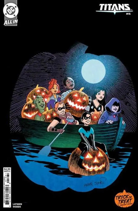 Titans #16 Cover D Kelley Jones Trick Or Treat Card Stock Variant DC Comics