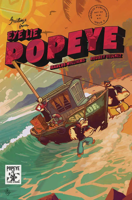 Eye Lie Popeye #3 (Of 5) Cover B Tomaselli Massive Publishing