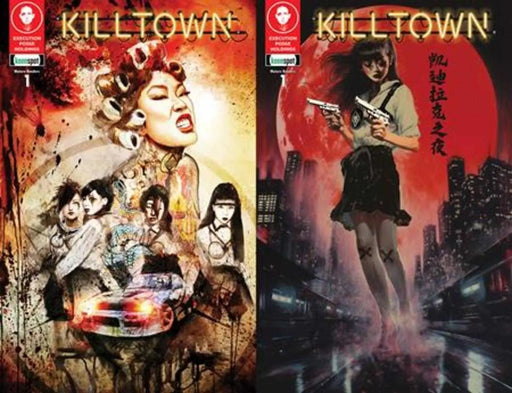 Killtown #1 Cover F Rob Prior Naomi Griffin Holofoil Flip Cover Variant (Mature) Keenspot Entertainment