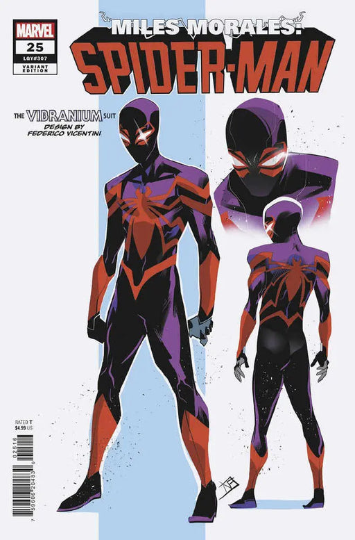 Miles Morales: Spider-Man #25 Federico Vicentini Design Variant Marvel Comics