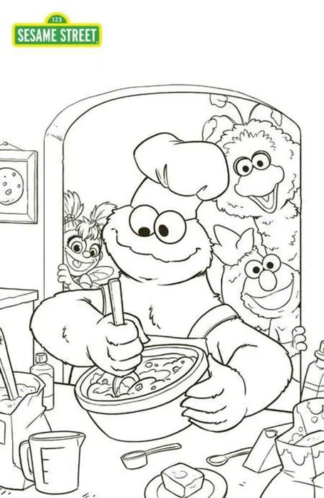 Sesame Street #3 (Of 4) Cover C Alison Acton Coloring Book Variant Oni Press