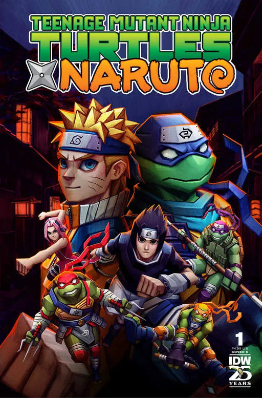 Teenage Mutant Ninja Turtles X Naruto #1 Variant D (Moncayo) IDW Publishing