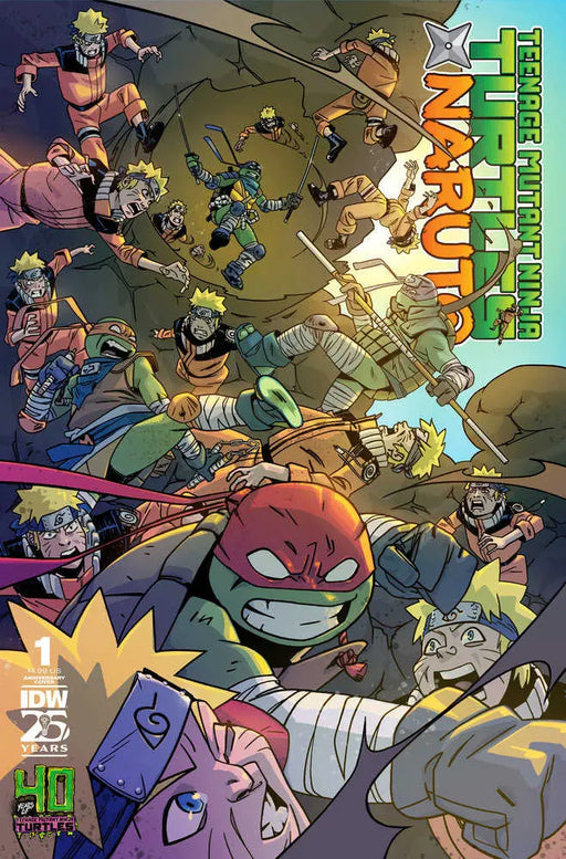 Teenage Mutant Ninja Turtles X Naruto #1 Variant 40th Anniversary (Duncan) IDW Publishing