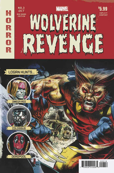 Wolverine: Revenge - Red Band #3 Nic Klein Homage Variant [Polybagged] Marvel Comics