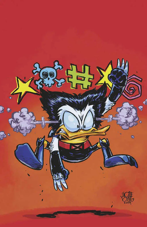 Marvel & Disney: What If...? Donald Duck Became Wolverine #1 Skottie Young Ratio  Virgin 2nd Print Variant Marvel Comics