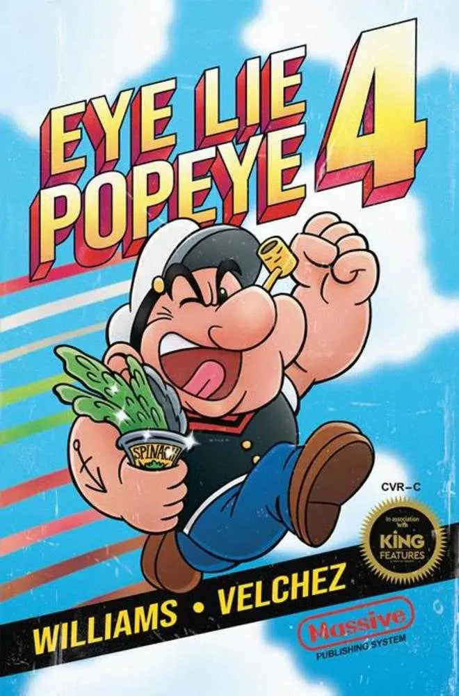 Eye Lie Popeye #4 Cover C Richardson Video Game Homage Variant Massive Publishing