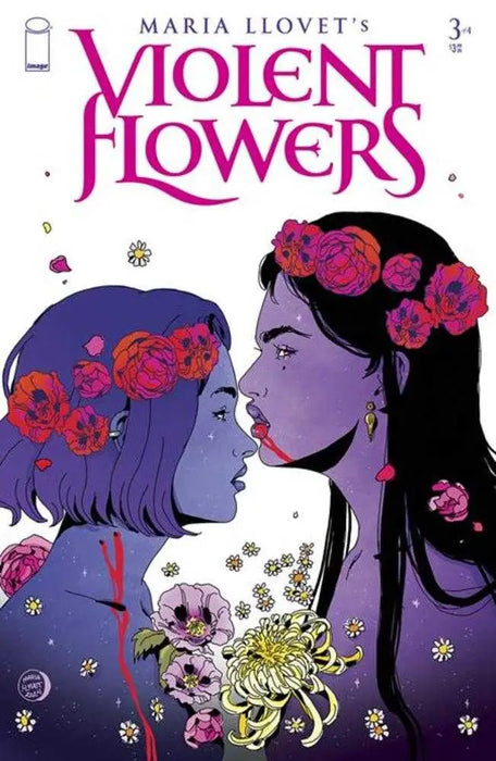 Violent Flowers #3 (Of 4) Cover B Maria Llovet Flower Crown Variant (Mature) Image Comics