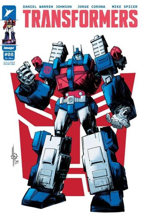 Transformers #8 2nd Print Cover B Autobot Image Comics