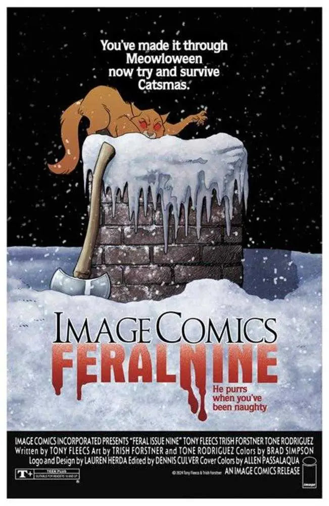 Feral #9 Cover B Tony Fleecs & Trish Forstner Homage Variant Image Comics