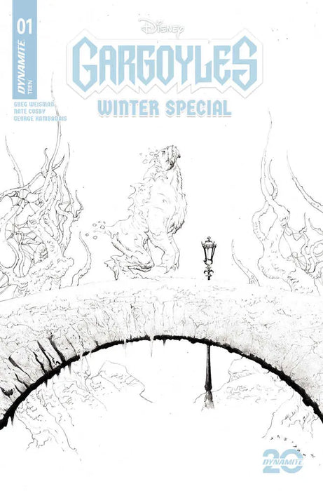 Gargoyles Winter Special #1 Cover E 10 Copy Variant Edition Lee Line Art Dynamite Entertainment