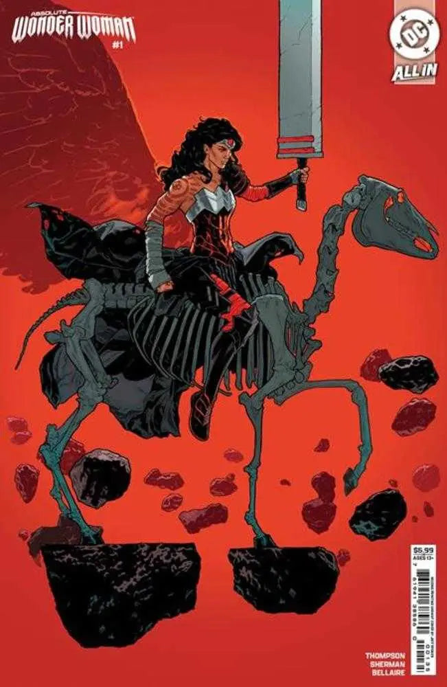 Absolute Wonder Woman #1 2nd Print Cover B Jeff Spokes Card Stock Variant DC Comics