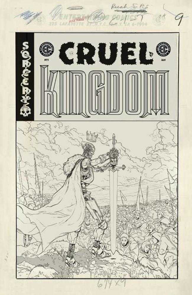 EC Cruel Kingdom #1 (Of 4) Cover G Inc 1:20 Adam Pollina Black & White Artist Edition Variant Free Overship Oni Press