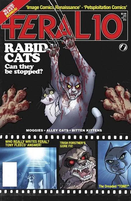 Feral #10 Cover B Tony Fleecs & Trish Forstner Homage Variant Image Comics