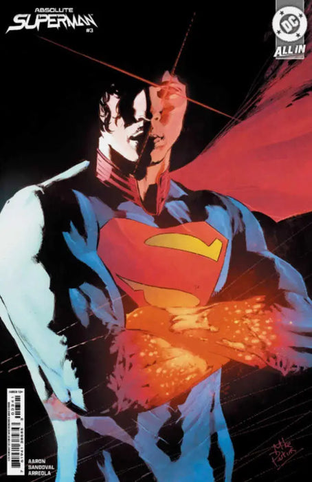 Absolute Superman #3 Cover D 1 in 25 Mike Perkins Card Stock Variant DC Comics