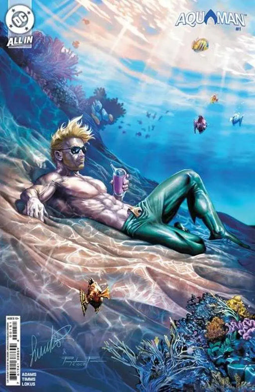 Aquaman #1 Cover F 1 in 25 Salvador Larroca Card Stock Variant DC Comics