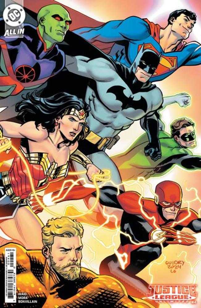 Justice League Unlimited #4 Cover G 1 in 50 Gavin Guidry Card Stock Variant DC Comics