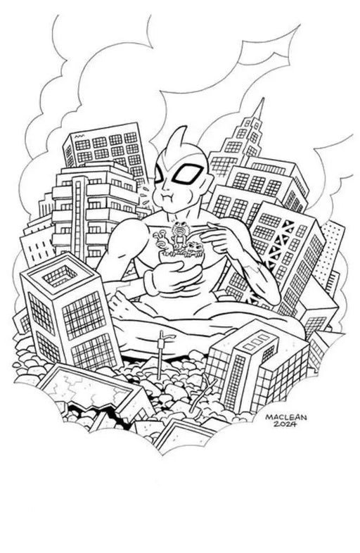 Ultramega By James Harren #9 (Of 9) Cover C 1 in 10 Andrew Maclean Black & White Variant (Mature) Image Comics